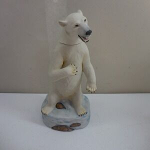 Ski Country Alaskan Polar Bear 1984 Whiskey Decanter Alaska Statehood 25th Anniv